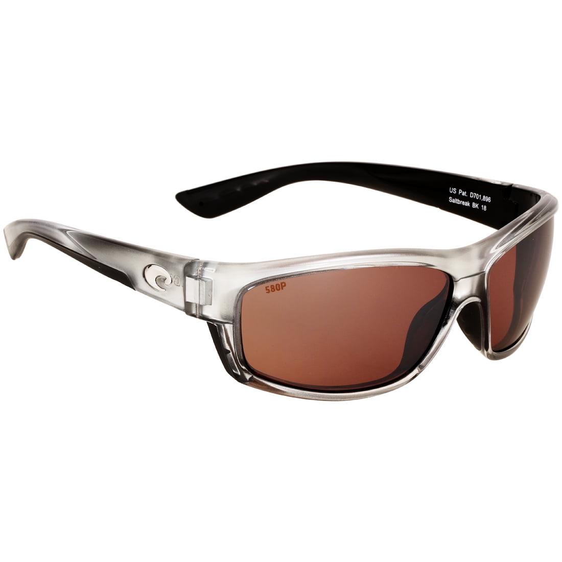 Costa Del Mar Costa Saltbreak Silver Nylon Frame Silver Mirror Lens