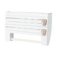 thumbnail image 1 of 3 in 1 Kitchen Storage Rack Plastic Wrap Cling Film Foil Dispenser Film Storage Rack, 1 of 8