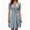 Light blue, variant on Womens Summer Sweetheart Neck Short Puff Sleeve Mini Drawstring Casual Slim Flowy Dress Sundress