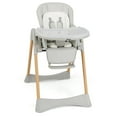 thumbnail image 1 of INFANS Baby High Chair, High Chairs for Babies & Toddlers with Adjustable Height Backrest Footrest Removable Tray, Easy to Clean PU Seat Convertible Quick Folding Portable Highchair, 1 of 9