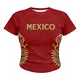 thumbnail image 5 of 2026 New Mexico Soccer Jersey Womens, Mexico National Team Graphic Style, Mexican Jersey Soccer T-Shirt, Crew Neck Short Sleeve Sport Tee for Travel and Everyday Wearing for Adult, 5 of 8