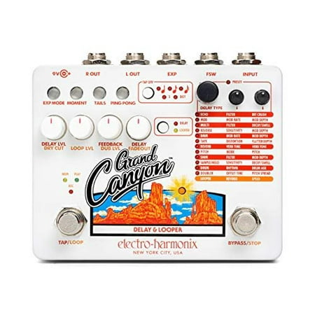 Electro Harmonix Grand Canyon Multifunction Delay & Looper Pedal w/ Power (Best Multi Effects Pedal With Looper)