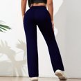 thumbnail image 6 of Women's Leggings High Waisted Bootcut Yoga Pants, Bell Bottom Leggings, Slim Fit Athletic Pants for Women,Dark Blue,M, 6 of 7