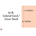 thumbnail image 5 of 1 Case of 1000 Sheets, 11" x 17" Card Stock Paper, 67Lb Vellum Bristol Pastel Color Cardstock | Perfect for School and Craft Projects | Peach, 5 of 5