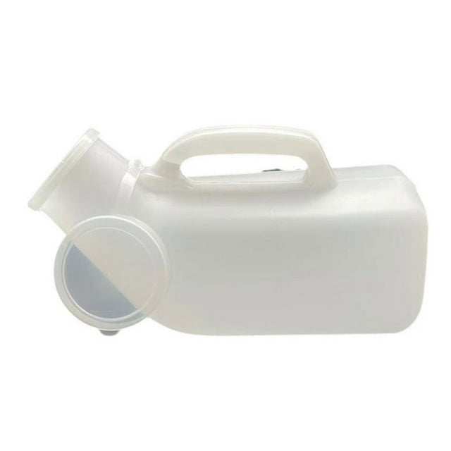 Para hombres urinarios de 1200 ml botella de plástico a prueba de derrames orinal masculino con tapa
