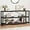 Dark Gray Oak, variant on LVB Black Entryway Table, Modern Narrow Console for Hallway, Farmhouse Foyer Table with Storage Shelves, 63 Inch