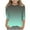 Mint Green, variant on idosla 3/4 Length Sleeve Girls Tops Summer T-Shirts Striped Color Block Print Crewneck Casual Basic Tee Tops Blouse (Light Gray, 4-5 Years)