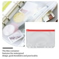 thumbnail image 2 of tredstone 10 Pieces Zipper Pouch Container Convenient PVC Documents Pouches Document Holding Bag Storage Containers for Home Office School A6 Red, 2 of 5