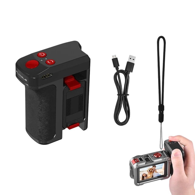 Kit de Prise de Rue en Alliage d'Aluminium pour Caméras Action 3/4 / 5 Pro / 6 Series, Support de Prise de Caméra en Cage Métallique avec Module Bluetooth Magnétique, Prise de Vue en un Clic, Expansion Multi-Port pour Polyvalence