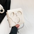 thumbnail image 3 of Bolsos cruzados de Halloween para mujer, cartera de hombro fantasma espeluznante, bolso pequeño (blanco), 3 of 9