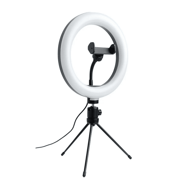 Aro De Luz Led 10 Pulgadas 26 Cm Malubero, Negra