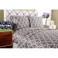 thumbnail image 2 of Superior 4-Piece Wrinkle-Resistant Luxury Cotton Blend Scroll Park Sheet Set, 2 of 3