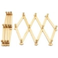 thumbnail image 2 of LANMOK 10 Pegs Wooden Hook Wall Mounted Expandable Wood Wall Rack Folding hanger Coat Rack Hat Closet Hook for Hallway Bathroom Living Room Kitchen, 2 of 6