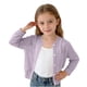 thumbnail image 1 of Niña Pequeña Manga Larga Tops Color Sólido Princesa Punto Suéter con Protección Solar, Aire Acondicionado Suéter Cardigan para Uso Diario Casual, Abrigo Suave, 1 of 7