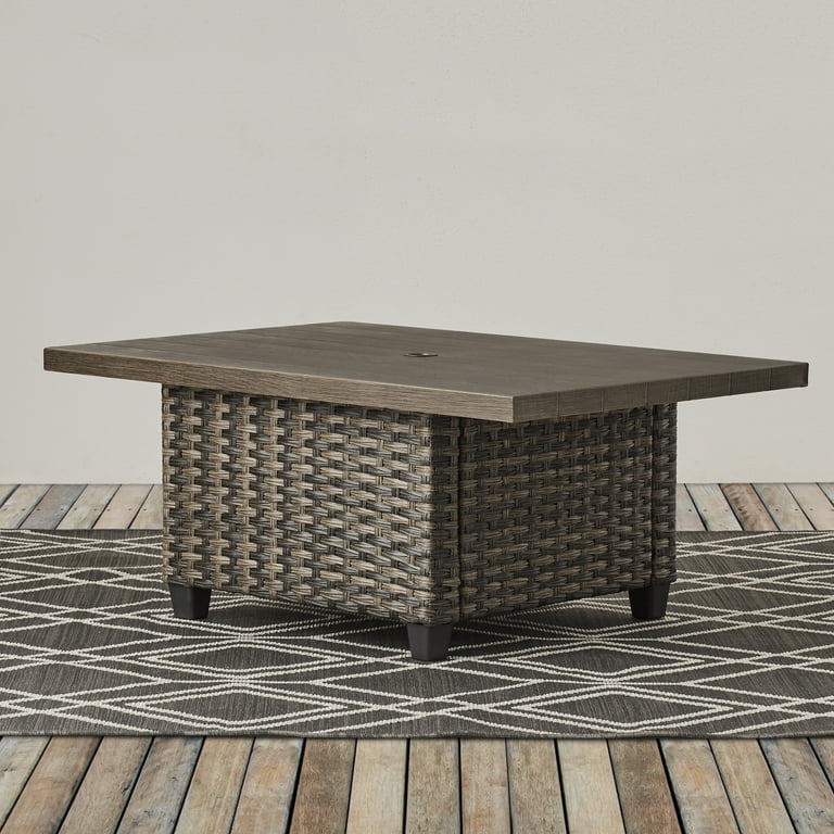 Better homes & gardens sandcrest seagrass outdoor wicker 4 cheap piece conversation set with adjustable table
