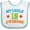 White and Blue, variant on Inktastic My Uncle is Awesome Boys or Girls Baby Bib