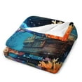 thumbnail image 3 of Underwater World Ship Coral Blankets Flannel Blanket with Soft Throw Blanket for Couch, Bed, Sofa Luxurious Warm And Cozy for All Seasons, 3 of 8