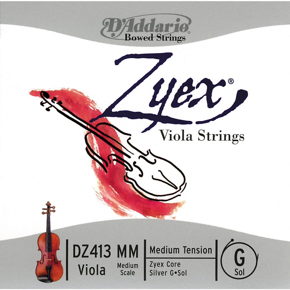 D'Addario Zyex 4/4 Viola String G Medium Scale Aluminum Medium