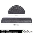 thumbnail image 2 of Muscle Roller CanDo, espuma compuesta negra semicircular, 15 x 46 cm, 2 of 6