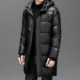 thumbnail image 5 of 2024 Nueva ropa de diseñador de lujo de invierno Chaqueta larga de plumón Ropa de protección contra el frío Chaqueta con capucha negra gruesa y cálida para hombre, 5 of 5