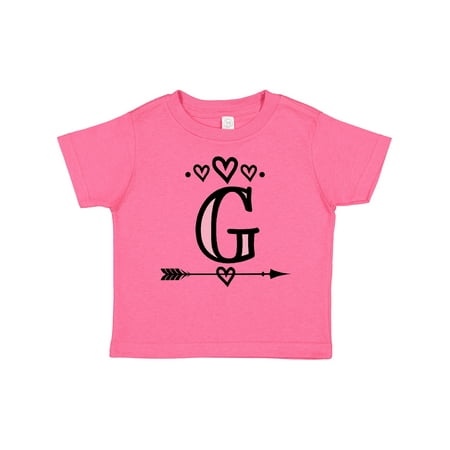 

Inktastic Letter G Monogram Tribal Arrow Girls Toddler T-Shirt