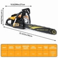 thumbnail image 3 of Floseru 20 Inch Gas Chainsaw, 63CC 2-Stroke Top Handle Gas Powered Chainsaw Petrol Handheld Cordless Chain Saw for Tree Wood Cutting, 3 of 9