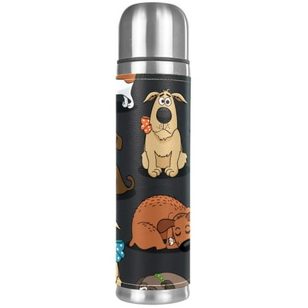 

Funny Cartoon Animal Sleeping Dog Pattern Premium Insulated Water Bottle - Water Mug with Food-Grade PP Vacuum Insulated Leak-proof BPA-Free
