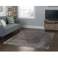 thumbnail image 2 of Linon Home Decor Vintage Area Rug or Runner Collection, Gray and Charcoal, 2' x 3', 2 of 3