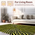 thumbnail image 2 of ODIKA 5'x7' Machine Washable Non-Slip Area Rug, Contemporary Art Inspired Design with Flowing Lines and Angles High Traffic Rug, Black, 375331, 2 of 7