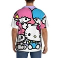 thumbnail image 5 of Sigee Sanrio Bj for Men's Casual Short Sleeve Button Down Shirts Men's Shirts Summer Medium, 5 of 7