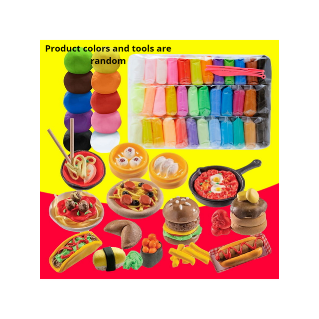 12/24/36 Color Super Light Clay Set, Handmade Modeling Clay Kit, Colored Mud Crafting Materials