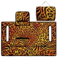 thumbnail image 5 of Whosucclay Leopard Tiger Golf Cart Seat Covers with Pockets, 4 Convenient Pockets Golf Cart Seat Blanket for Club Car Ezgo TXT RXV, 51.18 x 30.3 inches, 5 of 9