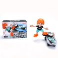 thumbnail image 3 of WonderPlay Battery Operated Skateboard with Doll /Light /Music Little Kid 4 - 6 years - Black, 3 of 3