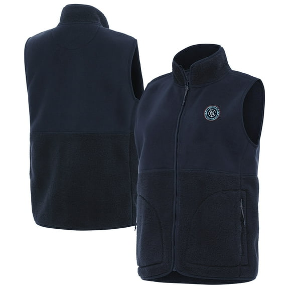Women's-Antigua Navy New York City FC Nostalgic Full-Zip Vest