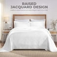 thumbnail image 3 of Superior 2-Piece Serenity Cotton Matelasse White Bedspread Set, Twin, 3 of 9