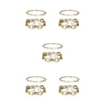 thumbnail image 1 of Qarigey 2 unidades/juego de pulseras, brazaletes estéticos, joyería para fiesta de boda, esposa, novia, madre, regalo personalizado dorado Or 5piezas, 1 of 6