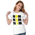 thumbnail image 3 of Vintage Arcade Game PACMAN Nom Nom Women's T Shirt Ladies Tee Brisco Brands S, 3 of 5