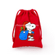 thumbnail image 5 of Bolsas de lona con cordón de Snoopy con figuras de dibujos animados para niños, bolsos de mano para guardar dulces navideños, bolsas de regalo, 5 of 5