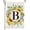 B, variant on Summer Sunflower Eucalyptus Leaves Monogram Letter M Garden Flag 12x18 Inch Double Sided Small Burlap Family Last Name Initial Outside Yard Flag CF1459-12