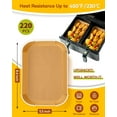 thumbnail image 5 of Katbite Disposable Air Fryer Liners, Reactangle, 8.6 x 5.5'', 220 Pieces, 5 of 8
