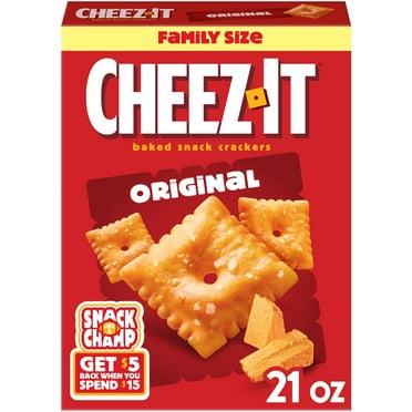 Cheez-It Original Cheese Crackers, Baked Snack Crackers, 21 oz
