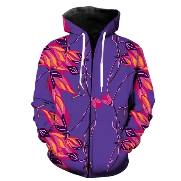 Sudadera con capucha y cremallera para hombre, diseño de flores de magnolia, informal, unisex, divertida, con estampado 3D, gran oferta de 2024, para adolescentes, primavera, genial.