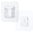 thumbnail image 3 of Toystoory 5/10/12 pares de ganchos de pared adhesivos de doble cara ganchos para pegar en la pared sin perforar clavar Almacenamiento y organización del hogar Toystoory HA023267-00, 3 of 6