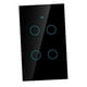 thumbnail image 1 of Pantalla Táctil WiFi, Círculo Para Interruptor Inteligente De 4 Grupo De Interruptor único 4 CA 95-250 V, 1 of 7