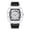 Transparent Black Surface-Black Belt, variant on Men's Transparent Tonneau Skeleton Quartz Watch, Luminous, Silicone Strap, Waterproof Streetwear Wristwatch
