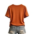 thumbnail image 3 of Halloween Tshirts Women Short Sleeve V Neck Casual Howdy Fall Pumpkin Graphic T Shirt Halloween Tops, 3 of 6