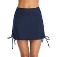 thumbnail image 1 of Alove Women's Drawstring Swim Skirts Ruched High Waisted Tummy Control Swimwear Bottoms, 1 of 7