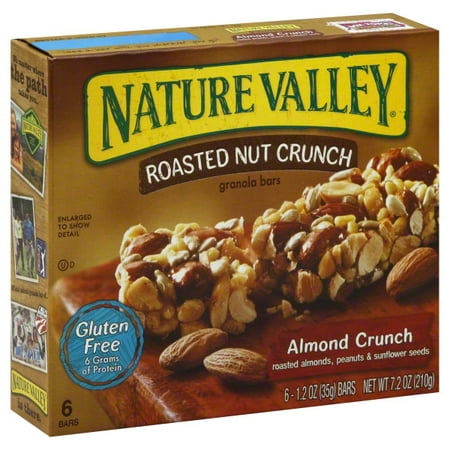 UPC 016000146228 product image for Nature Valley Almond Crunch Roasted Nut Crunch Bars, 1.2 oz, 6 count | upcitemdb.com