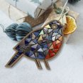thumbnail image 1 of Arte de plumas de mosaico, manualidades, arte de mosaico hecho a mano, obras de arte de flores para decoración del hogar, 1 of 6