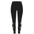thumbnail image 4 of QATAINLAV Ofertas Relampago de Hoy Gym Leggings for Women Saint Patrick's Day Clover Graphic Workout Yoga Pants Casual High Waist Tummy Control Compression Legging Tights Green L, 4 of 5